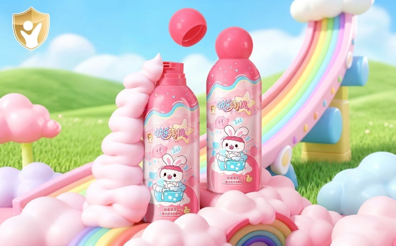 Children's Body Wash Mousse -- gentle, tear-free, OEM ODM