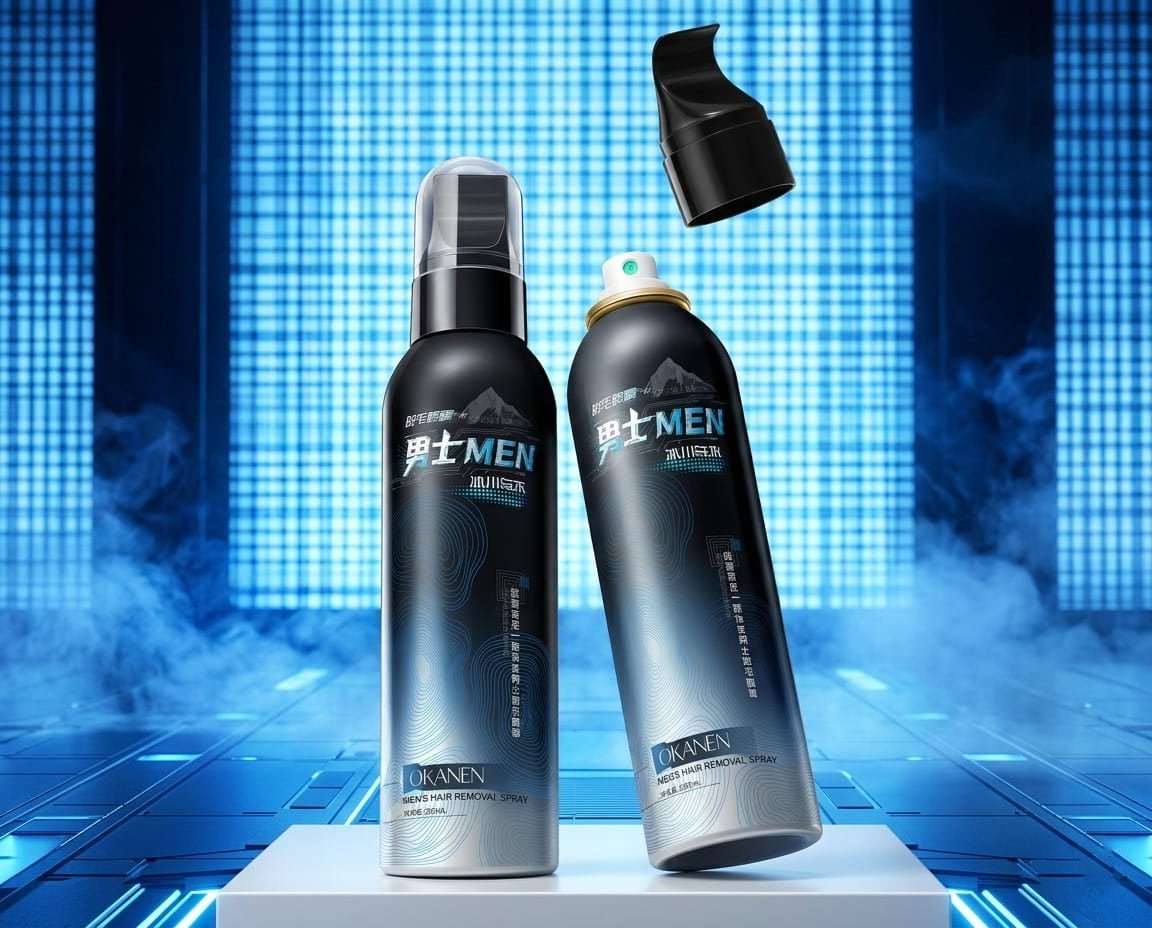 Men's hair removal spray for coarse hair