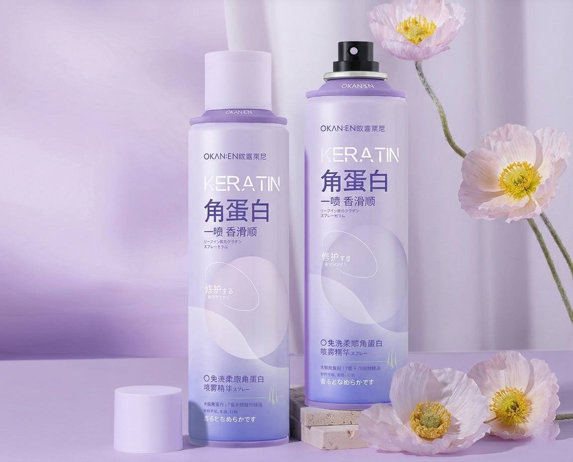 Flexible hold styling spray for all hair types